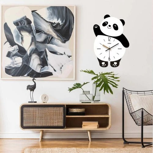 🕒🐼 Panda wall Clock | Kids Room & Girls Room | Flat 40% OFF ️🔥
