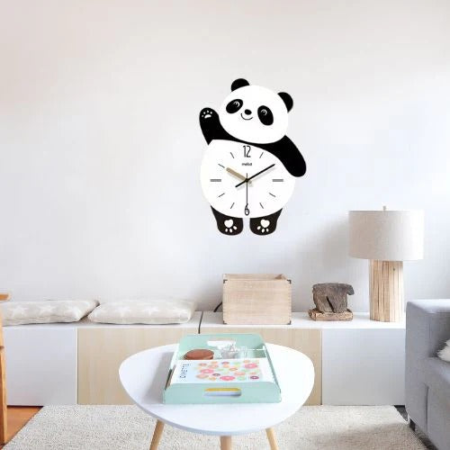 🕒🐼 Panda wall Clock | Kids Room & Girls Room | Flat 40% OFF ️🔥