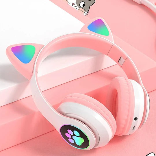 🎧 Wireless Cat Ear Headphones with Mic – Bluetooth, 50% OFF TODAY ONLY! 🐱✨