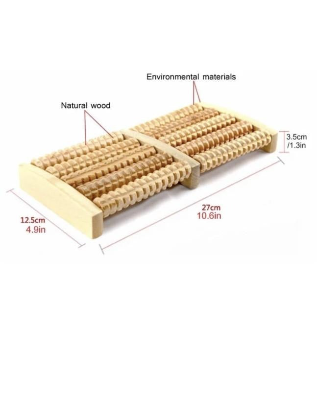 Wooden Roller Foot Massager 🔥 | Flat 40% Off