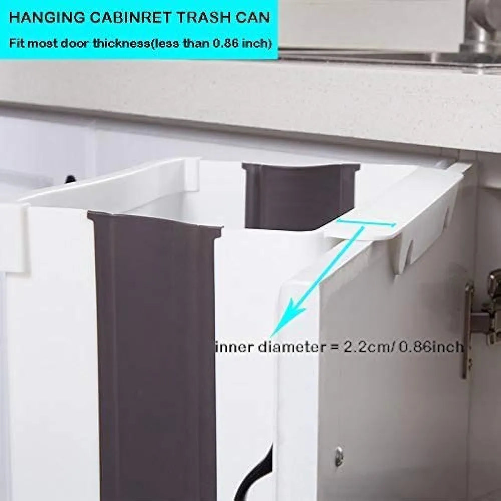 9L Wall-Mounted Foldable Trash Bin 🗑️ [ 🌸 70% OFF]
