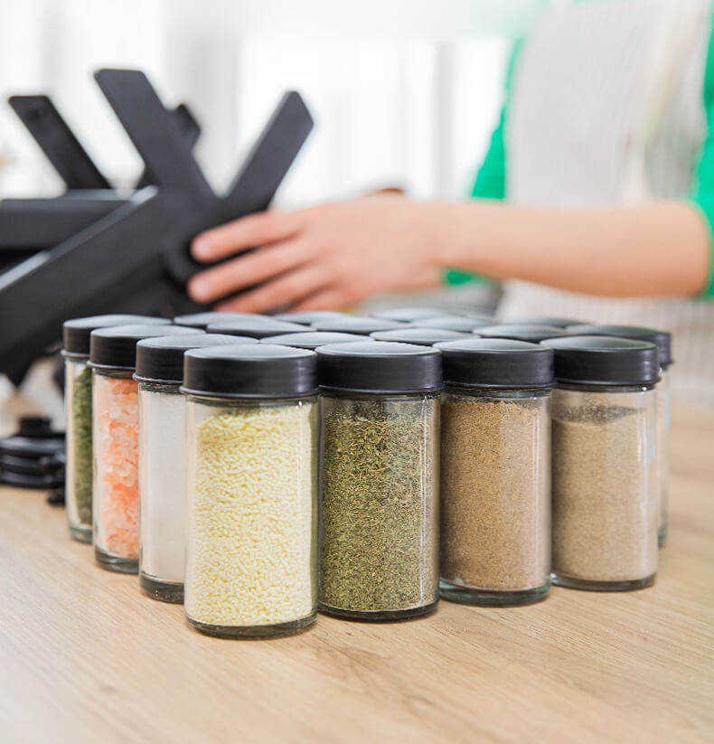 360° Rotating Spice Rack with 18 Jars 🌿