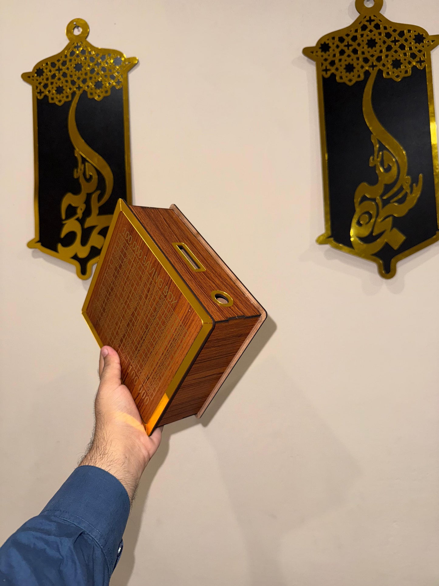 Wooden Money savings box 🏦 (100000) | Flat 40% OFF |