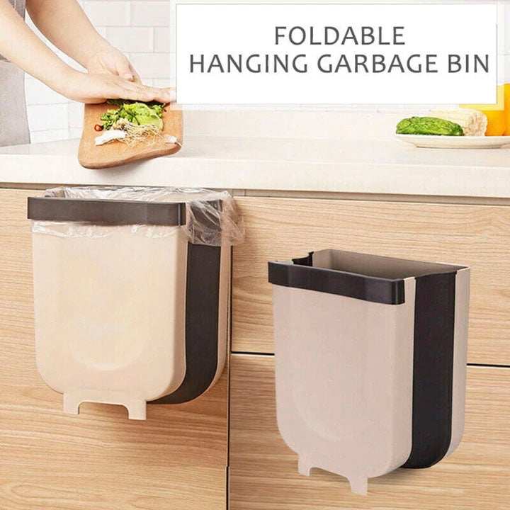 9L Wall-Mounted Foldable Trash Bin 🗑️ [ 🌸 70% OFF]
