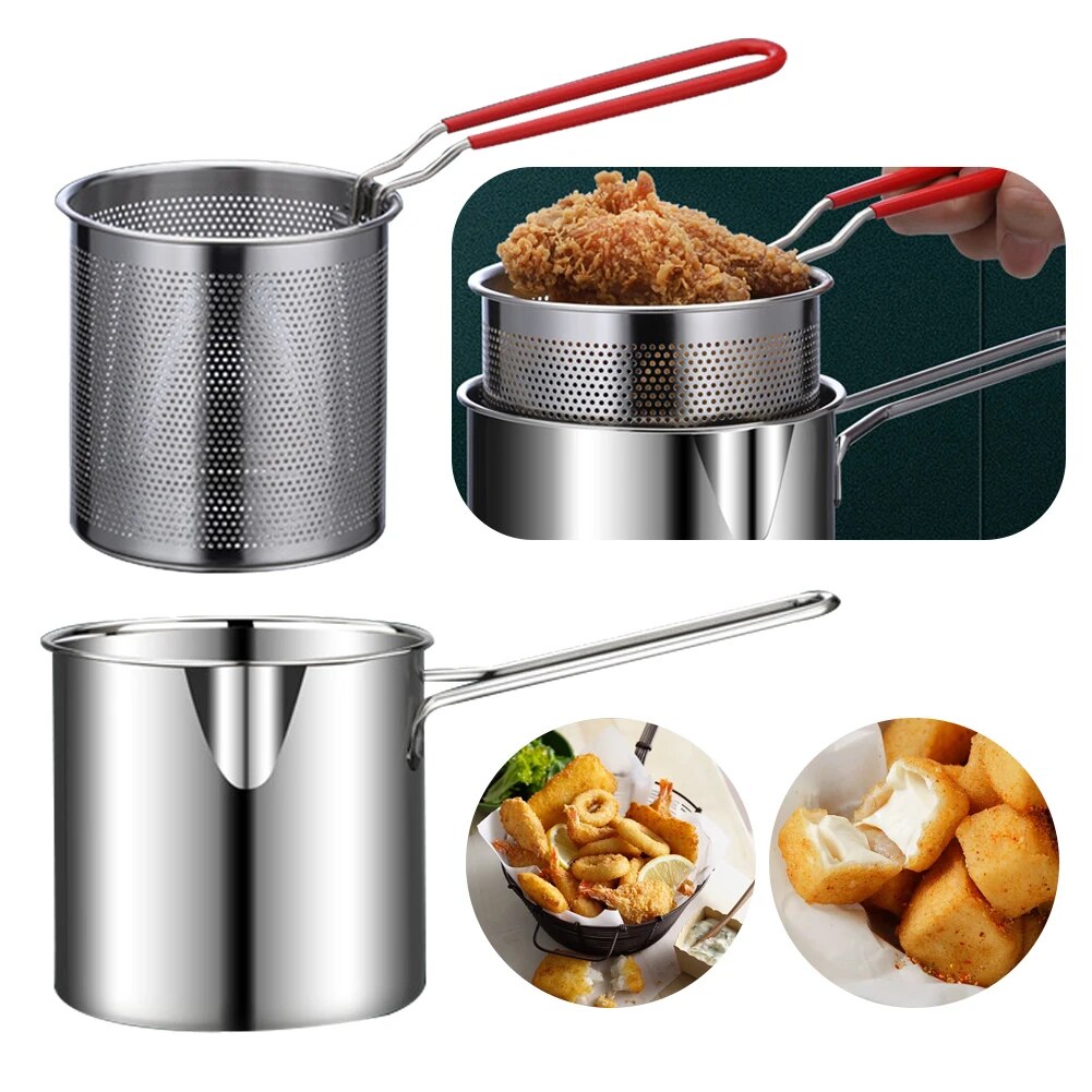 🔥 1200ML Multipurpose Stainless Steel Fryer – Now 50% OFF!