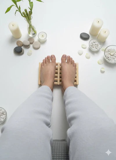 Wooden Roller Foot Massager 🔥 | Flat 40% Off