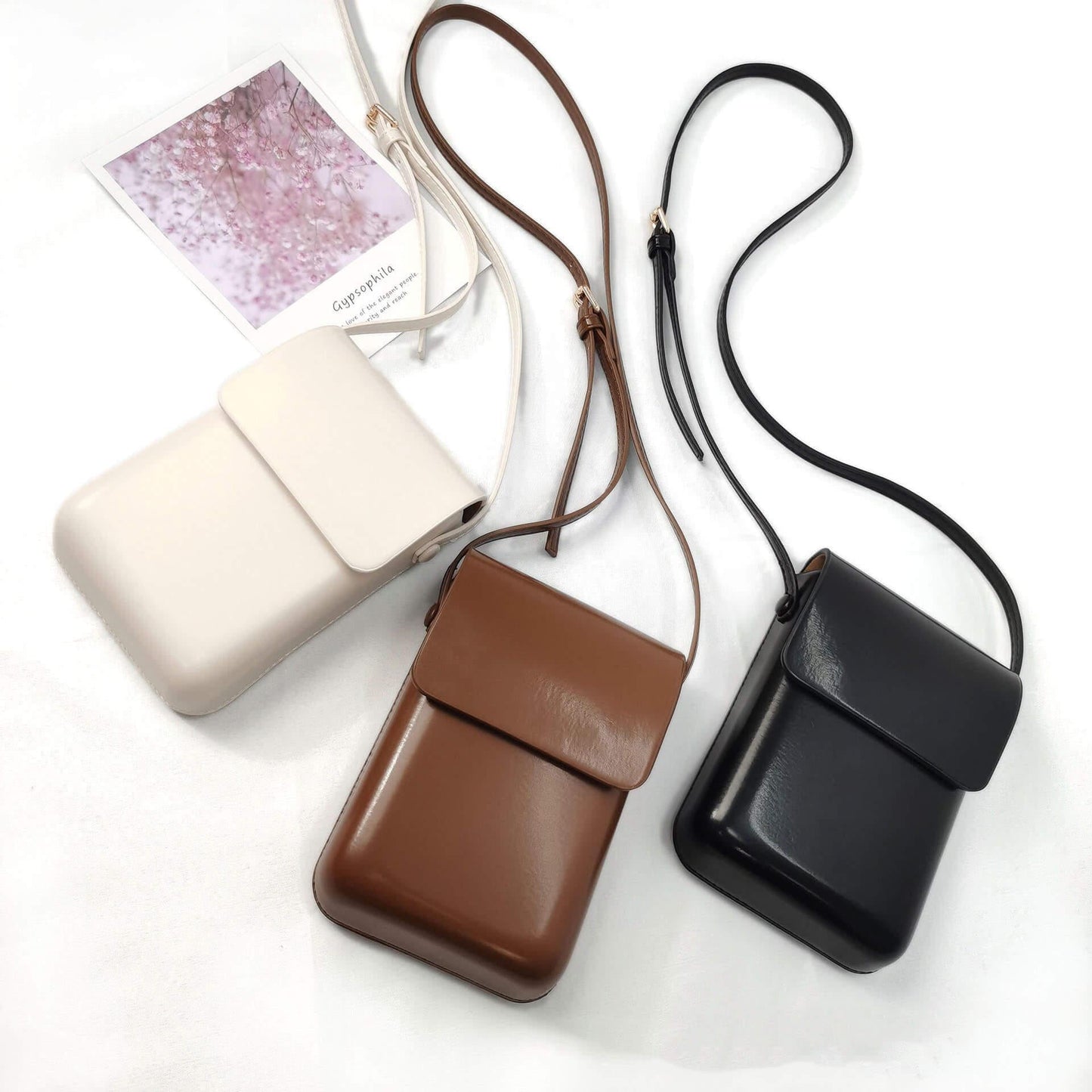 Classic Charm Leather Crossbody Purse